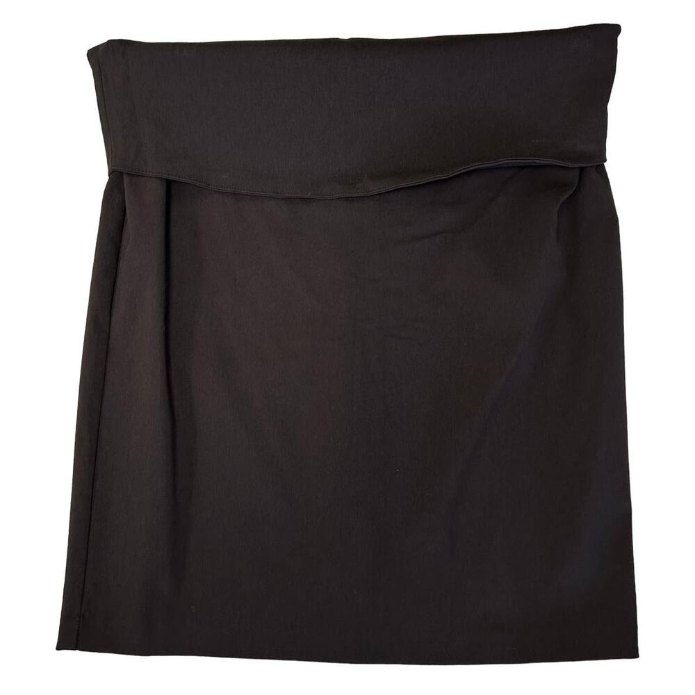 NWT Ripe Maternity Brown Foldover Skirt Knee Length Medium